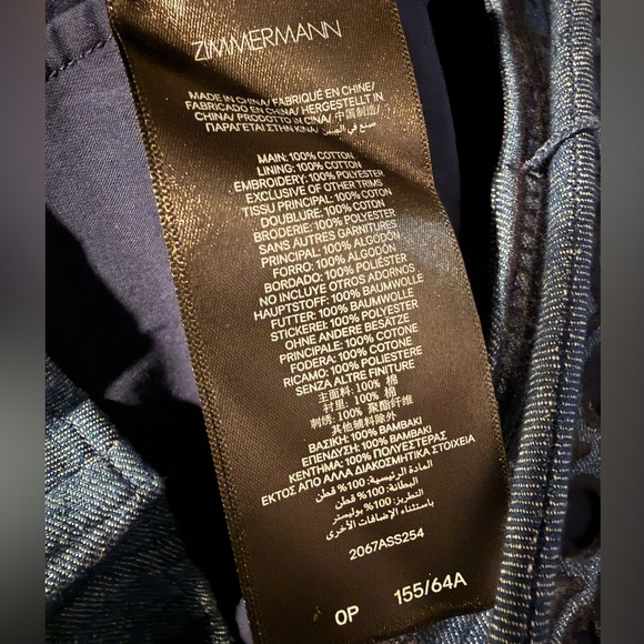 Zimmermann Coco Embroidered Denim Shorts - Picture 6 of 7